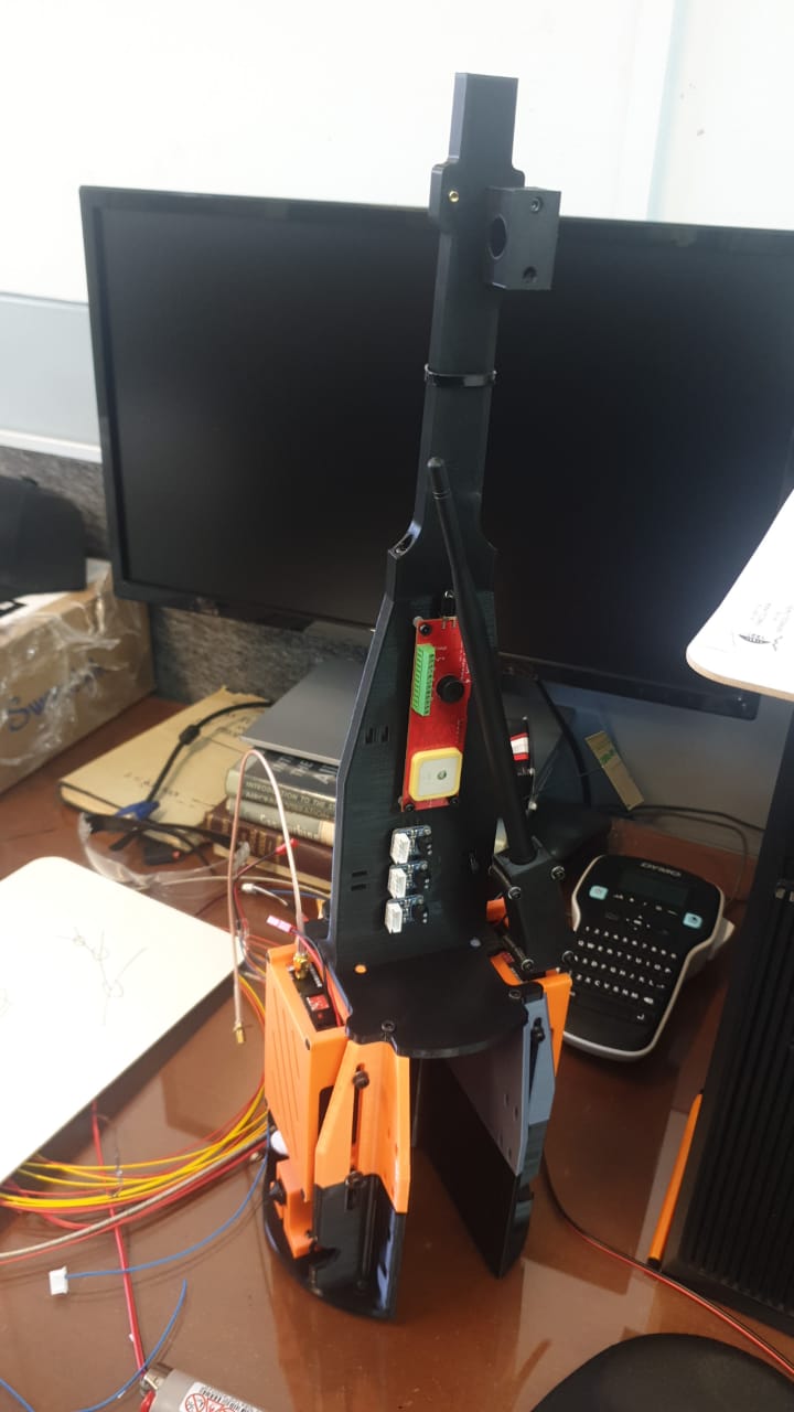 AIM XTRA avionics stack being bench tested at a desk